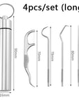 Stainless Steel Toothpick Set Tooth Flossing